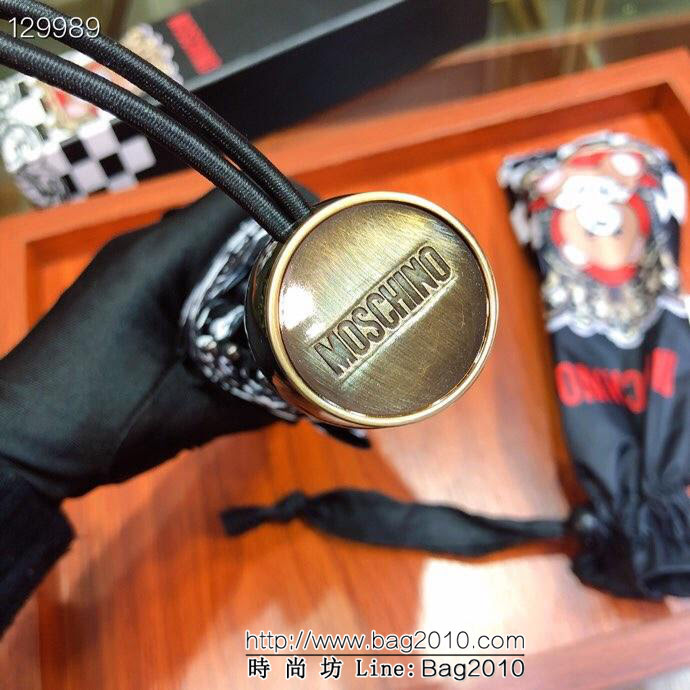 Moschino莫斯奇諾 防紫外線 全自動伸縮手柄 防雨防紫外線隔熱傘  sll1006